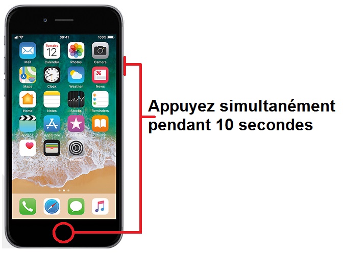 Forcer l’arrêt mon iPhone 6